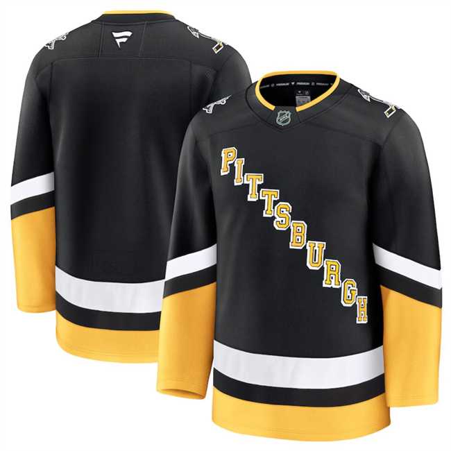 Men's Pittsburgh Penguins Custom Black 2024-25 Alternate Stitched Hockey Jersey,We sell and wholesale Men's Pittsburgh Penguins Custom Black 2024-25 Alternate Stitched Hockey Jersey on line form chian!